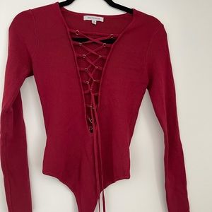 hera bodysuit burgundy